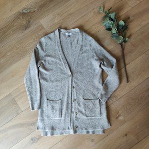 Fuzzy Gray Cardigan Sweater